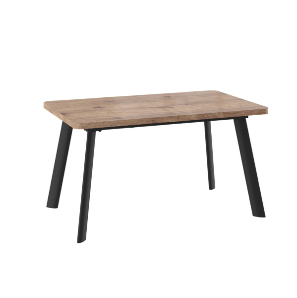 Стол LEON LUX RADIAL-140, раздвижной 140(180)х85, ДУБ ВЕЛЛИНГТОН/ЧЕРНЫЙ